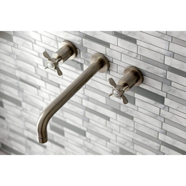 Roman Tub Faucet, Brushed Nickel, Wall Mount